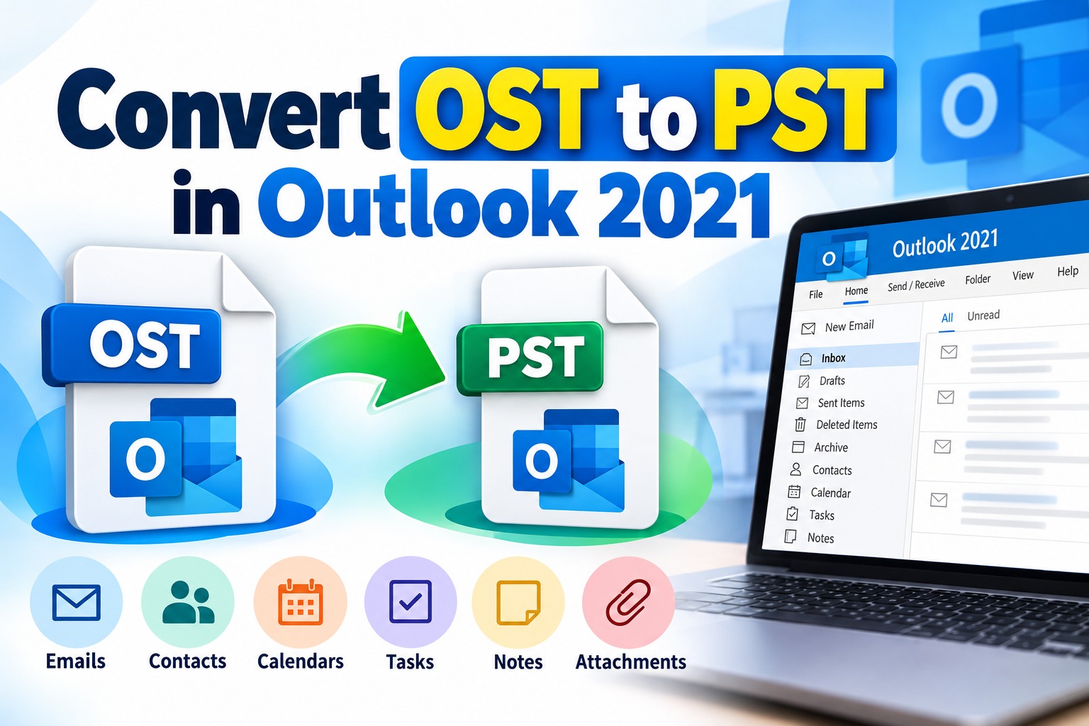 How to Convert OST to PST in Outlook 2021: A Complete Step-by-Step Guide