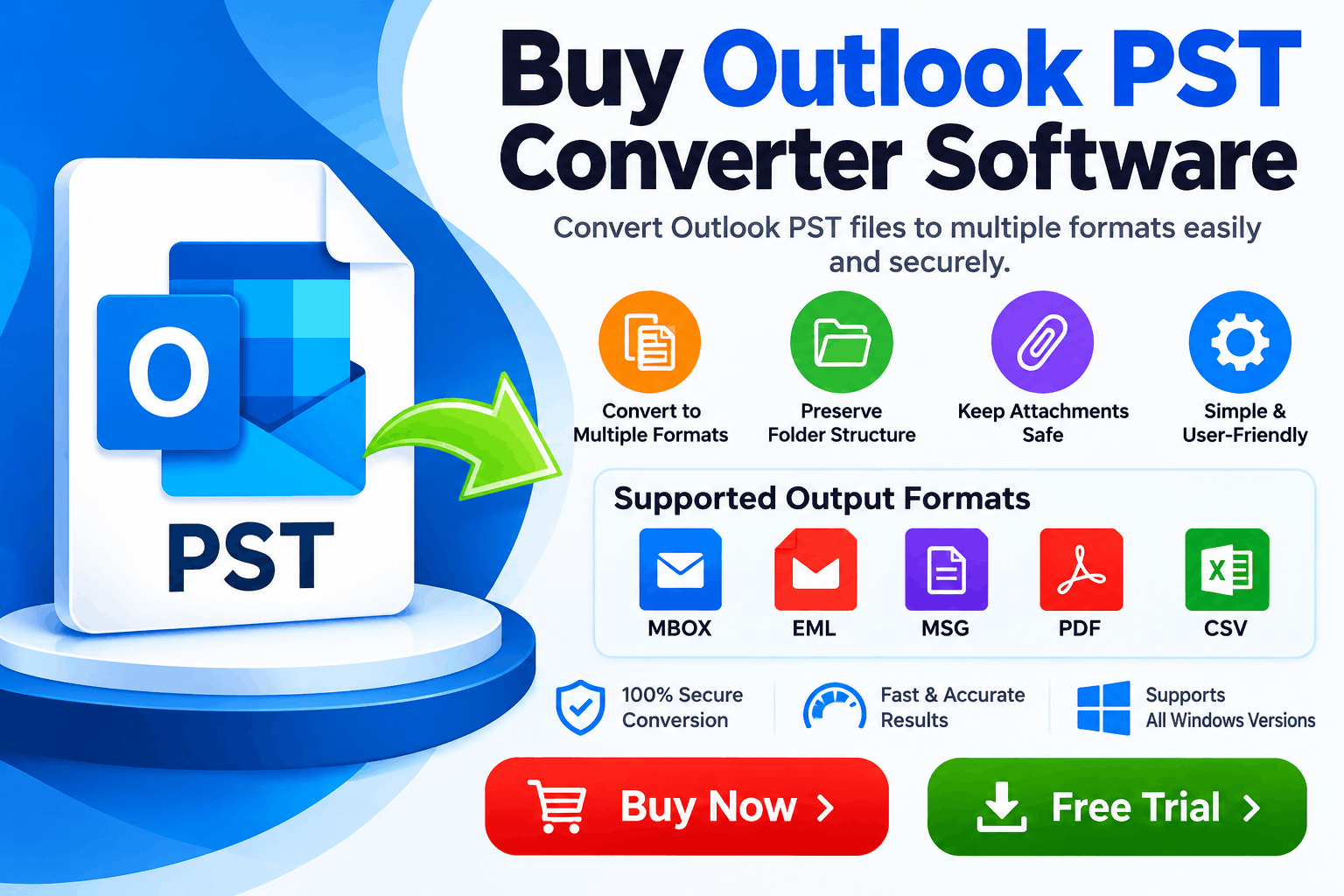 Buy Outlook PST Converter Software: A Professional Solution for Secure Outlook Data Conversion Introduction