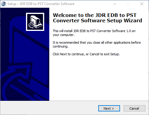 STEP-1 : JDR EDB to PST Converter Software
