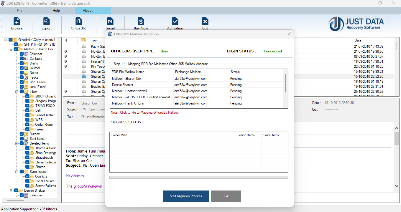 Importing Mailbox into Office365 Account