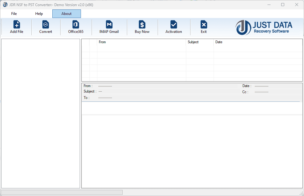 JDR NSF to PST Converter