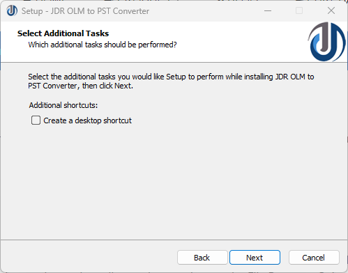 STEP-3 : JDR EDB to PST Converter Software STEP-3 : JDR OLM to PST Converter Software