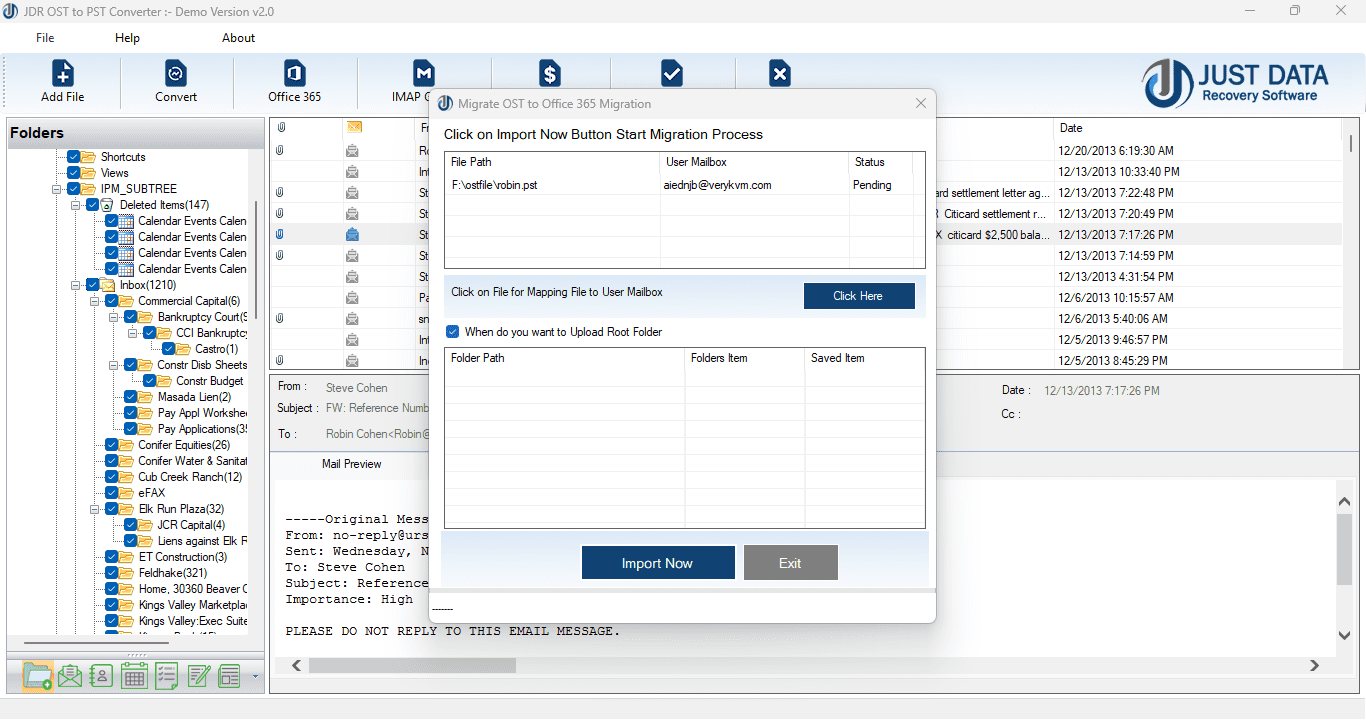 Export Mailbox Into PST/EML/MSG and HTML