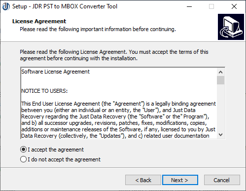 STEP-2 : JDR PST to MBOX Converter