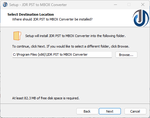 STEP-3 : JDR PST to MBOX Converter STEP-3 : JDR PST to MBOX Converter